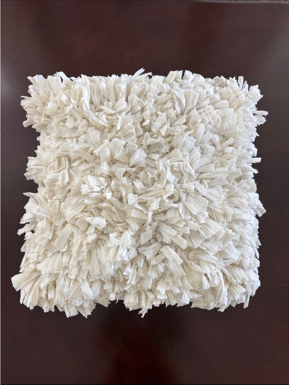 Textured Shag Throw Pillow